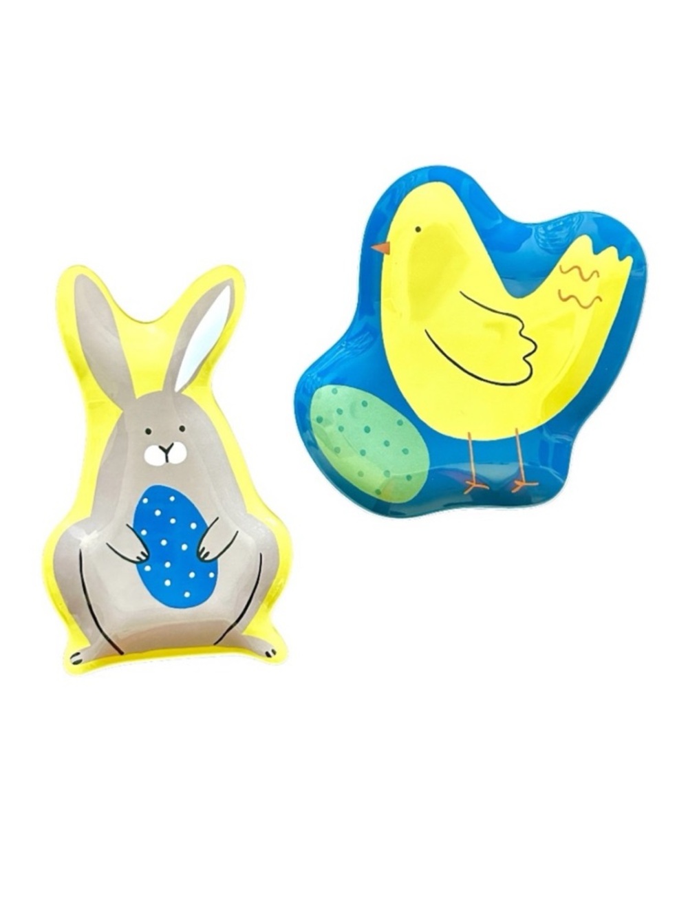 Target Melamine Bunny and Chick Appetizer Kids Plates Spring Easter Set